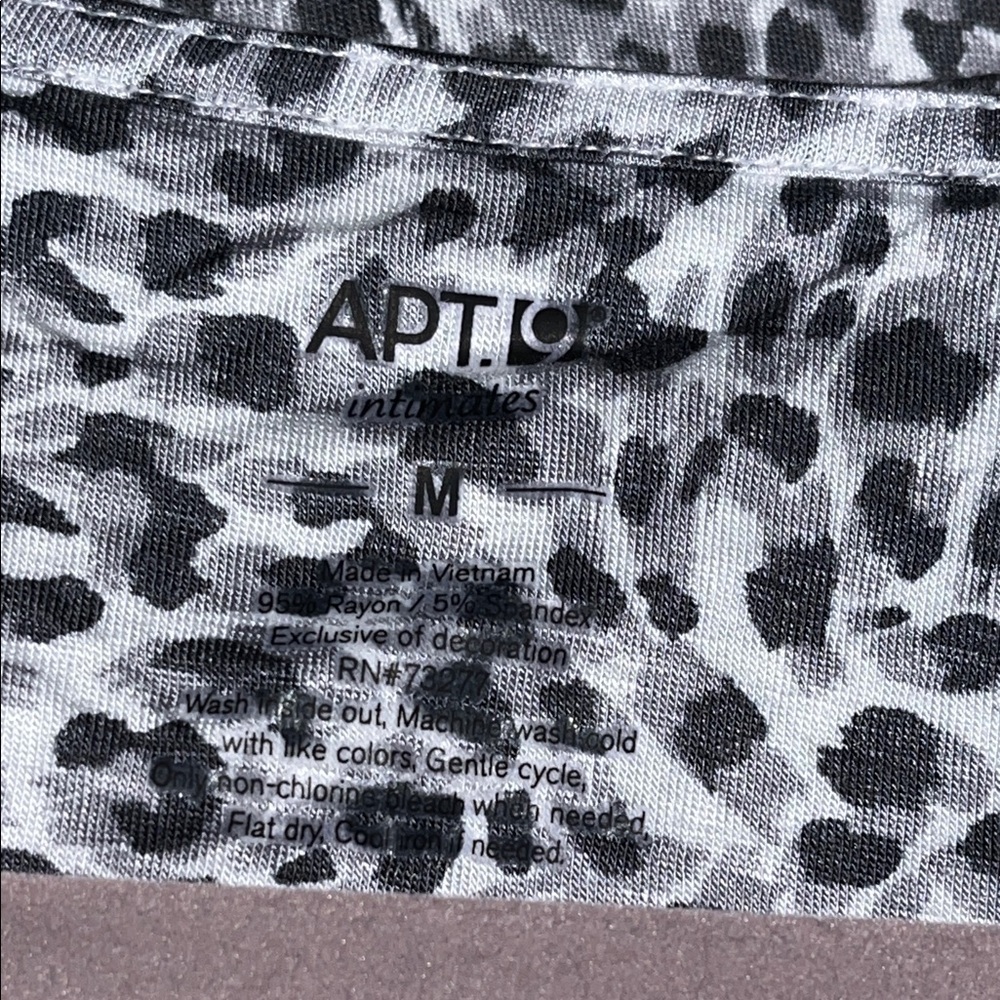 Apt. 9 Gray Leopard Print Pajama Set - Picture 5 of 7